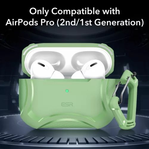 ESR รุ่น Cyber Armor Tough Case - เคส AirPods Pro 2/1 - สี Light Green