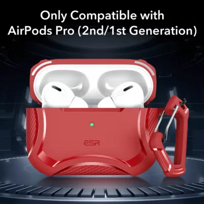 ESR รุ่น Cyber Armor Tough Case - เคส AirPods Pro 2/1 - สี Red