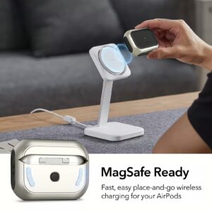 ESR รุ่น Orbit Hybrid with HaloLock - เคส AirPods Pro 2/1 - สี Titanium