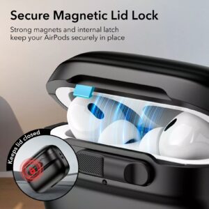 ESR รุ่น Pulse Magnetic Lock Case (HaloLock) - เคส AirPods Pro 2/1 - สี Black