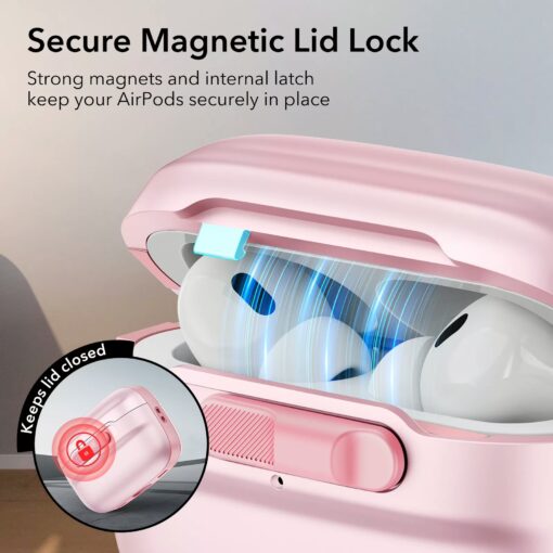ESR รุ่น Pulse Magnetic Lock Case (HaloLock) - เคส AirPods Pro 2/1 - สี Pink - Image 3