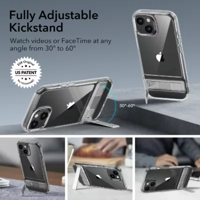 ESR รุ่น Boost Kickstand Case - เคส iPhone 15 - สี Clear