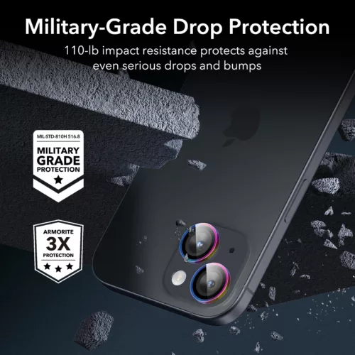 ESR รุ่น Camera Lens Protector - กระจกเลนส์กล้อง iPhone 15/ 15 Plus - สี Chromatic