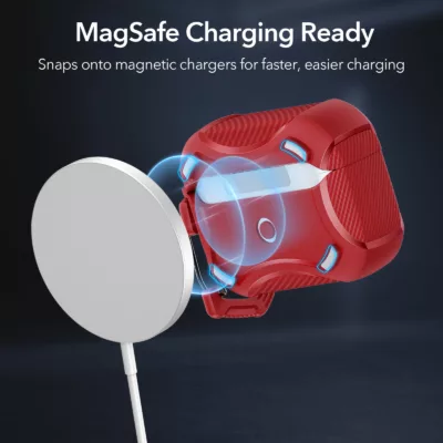 ESR รุ่น Cyber Armor Tough Case - เคส AirPods Pro 2/1 - สี Red