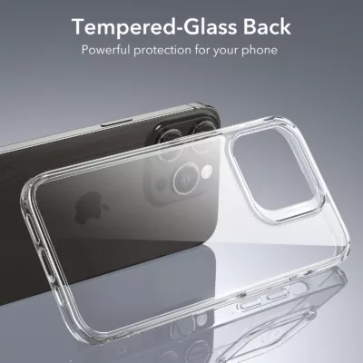 ESR รุ่น Ice Shield Tempered Glass Case - เคส iPhone 15 Pro - สี Clear