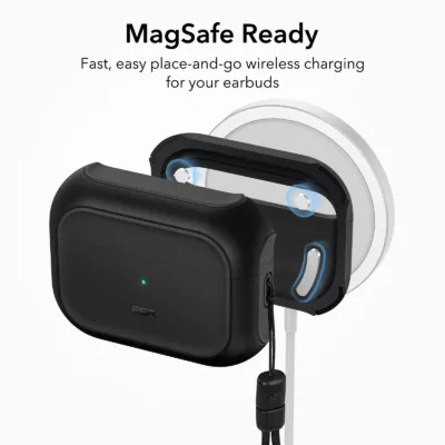 ESR รุ่น Orbit Hybrid with HaloLock - เคส AirPods Pro 2/1 - สี Black