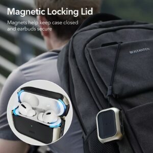 ESR รุ่น Orbit Hybrid with HaloLock - เคส AirPods Pro 2/1 - สี Titanium