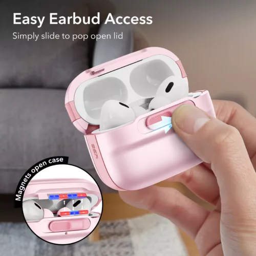 ESR รุ่น Pulse Magnetic Lock Case (HaloLock) - เคส AirPods Pro 2/1 - สี Pink