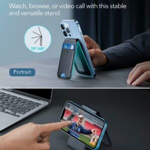 ESR รุ่น HaloLock Vegan Leather Wallet Stand - ที่ใส่บัตรติดหลังมือถือแบบตั้งได้ - สี Black Sheepskin 13 ESR รุ่น HaloLock Vegan Leather Wallet Stand - ที่ใส่บัตรติดหลังมือถือแบบตั้งได้ - สี Black Sheepskin