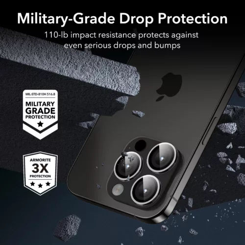 ESR รุ่น Camera Lens Protector - กระจกเลนส์กล้อง iPhone 15 Pro/ 15 Pro Max - สี Clear