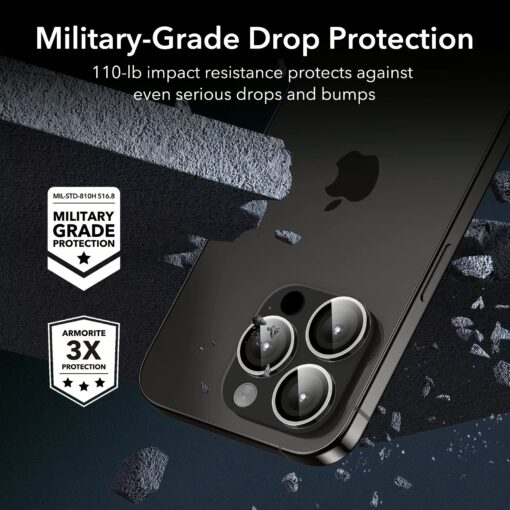 ESR รุ่น Camera Lens Protector - กระจกเลนส์กล้อง iPhone 15 Pro/ 15 Pro Max - สี Clear - Image 2