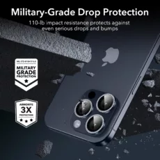 ESR รุ่น Camera Lens Protector - กระจกเลนส์กล้อง iPhone 15 Pro/ 15 Pro Max - สี Rhinestone
