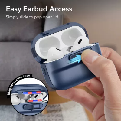 ESR รุ่น Pulse Magnetic Lock Case (HaloLock) - เคส AirPods Pro 2/1 - สี Black
