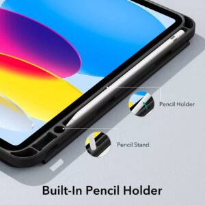 ESR รุ่น Rebound Pencil - เคส iPad 11" (A16/2025), iPad 10.9" (10th/2022) - สี Black