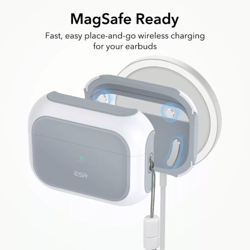 ESR รุ่น Orbit Hybrid with HaloLock - เคส AirPods Pro 2/1 - สี White - Image 8