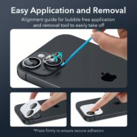 ESR รุ่น Camera Lens Protector - กระจกเลนส์กล้อง iPhone 15/ 15 Plus - สี Light Blue