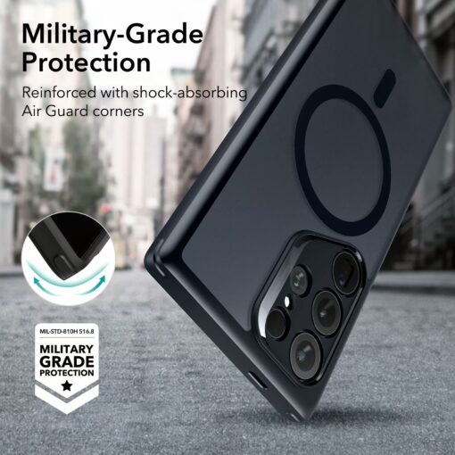 ESR รุ่น Classic Hybrid Case (HaloLock) - เคส Galaxy S24 Ultra - สี Frosted Black - Image 2