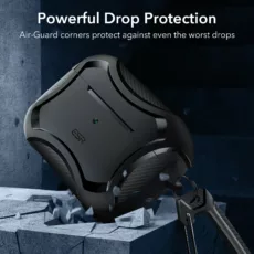 ESR รุ่น Cyber Armor Tough with HaloLock - เคส AirPods Pro 2/1 - สี Black
