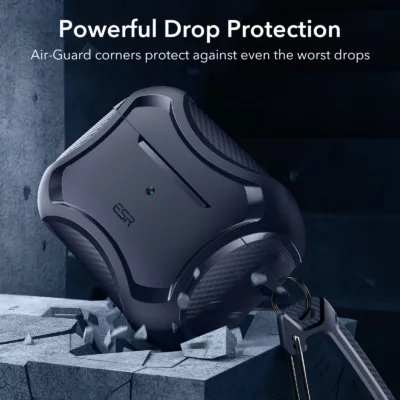 ESR รุ่น Cyber Armor Tough with HaloLock - เคส AirPods Pro 2/1 - สี Blue