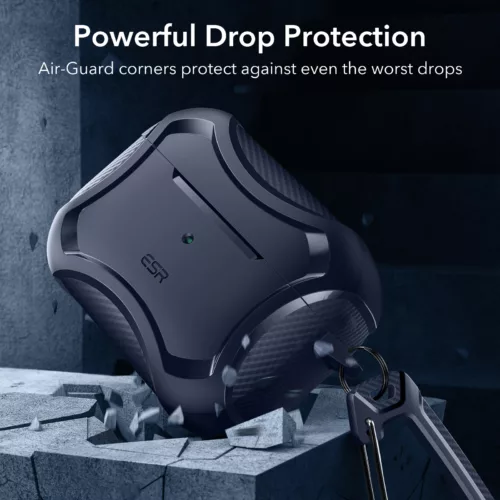 ESR รุ่น Cyber Armor Tough with HaloLock - เคส AirPods Pro 2/1 - สี Blue