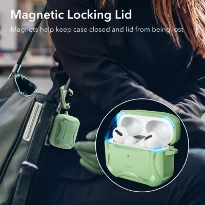 ESR รุ่น Cyber Armor Tough Case - เคส AirPods Pro 2/1 - สี Light Green