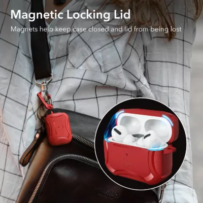 ESR รุ่น Cyber Armor Tough Case - เคส AirPods Pro 2/1 - สี Red
