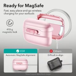 ESR รุ่น Pulse Magnetic Lock Case (HaloLock) - เคส AirPods Pro 2/1 - สี Pink