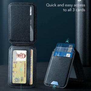 ESR รุ่น HaloLock Vegan Leather Wallet Stand - ที่ใส่บัตรติดหลังมือถือแบบตั้งได้ - สี Black Sheepskin 9 ESR รุ่น HaloLock Vegan Leather Wallet Stand - ที่ใส่บัตรติดหลังมือถือแบบตั้งได้ - สี Black Sheepskin