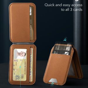 ESR รุ่น HaloLock Vegan Leather Wallet Stand - ที่ใส่บัตรติดหลังมือถือแบบตั้งได้ - สี Tan Suede 9 ESR รุ่น HaloLock Vegan Leather Wallet Stand - ที่ใส่บัตรติดหลังมือถือแบบตั้งได้ - สี Tan Suede