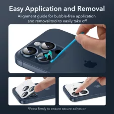 ESR รุ่น Camera Lens Protector - กระจกเลนส์กล้อง iPhone 15 Pro/ 15 Pro Max - สี Blue