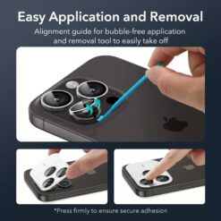 ESR รุ่น Camera Lens Protector - กระจกเลนส์กล้อง iPhone 15 Pro/ 15 Pro Max - สี Clear