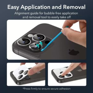 ESR รุ่น Camera Lens Protector - กระจกเลนส์กล้อง iPhone 15 Pro/ 15 Pro Max - สี Clear 8 ESR รุ่น Camera Lens Protector - กระจกเลนส์กล้อง iPhone 15 Pro/ 15 Pro Max - สี Clear