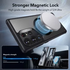 ESR รุ่น Boost Flickstand Case (HaloLock) - เคส Galaxy S24 Ultra - สี Clear/Black