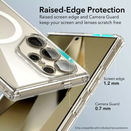 ESR รุ่น Classic Hybrid Case (HaloLock) - เคส Galaxy S24 Ultra - สี Clear - Image 3