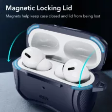 ESR รุ่น Cyber Armor Tough with HaloLock - เคส AirPods Pro 2/1 - สี Blue