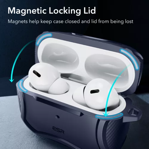 ESR รุ่น Cyber Armor Tough with HaloLock - เคส AirPods Pro 2/1 - สี Blue