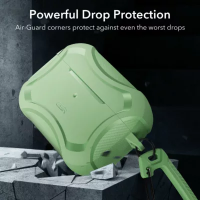 ESR รุ่น Cyber Armor Tough Case - เคส AirPods Pro 2/1 - สี Light Green