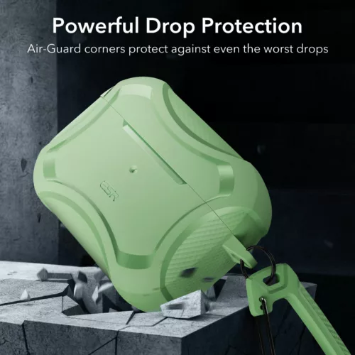 ESR รุ่น Cyber Armor Tough Case - เคส AirPods Pro 2/1 - สี Light Green