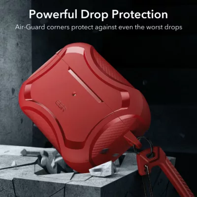 ESR รุ่น Cyber Armor Tough Case - เคส AirPods Pro 2/1 - สี Red