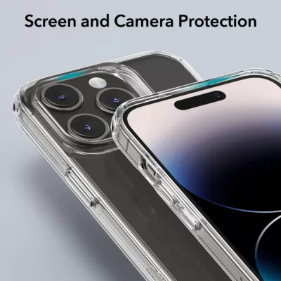 ESR รุ่น Ice Shield Tempered Glass Case - เคส iPhone 15 Pro - สี Clear