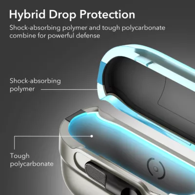 ESR รุ่น Pulse Magnetic Lock Case (HaloLock) - เคส AirPods Pro 2/1 - สี Titanium