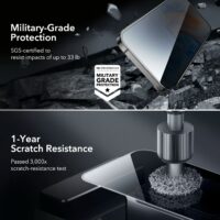 ESR รุ่น Tempered Glass Privacy Screen Protector - ฟิล์มกระจก iPhone 15 (1 Pack)