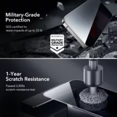 ESR รุ่น Tempered Glass Privacy Screen Protector - ฟิล์มกระจก iPhone 15 Pro (1 Pack)