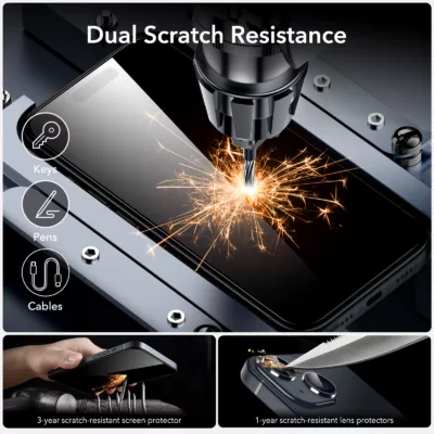 ESR รุ่น Armorite Screen Protector - ฟิล์มกระจก iPhone 15 (1 Pack)