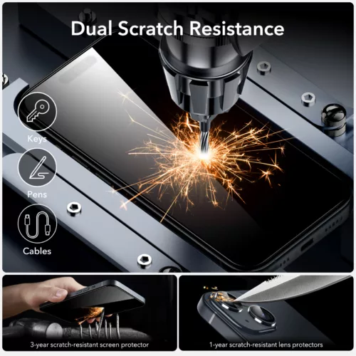 ESR รุ่น Armorite Screen Protector - ฟิล์มกระจก iPhone 15 Plus (1 Pack)