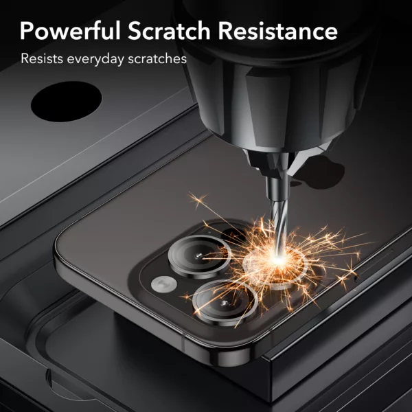 ESR รุ่น Camera Lens Protector - กระจกเลนส์กล้อง iPhone 15 Pro/ 15 Pro Max - สี Black