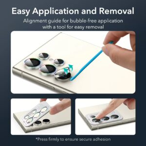 ESR รุ่น Camera Glass Film - กระจกเลนส์กล้อง Galaxy S24 Ultra - สี Rhinestone