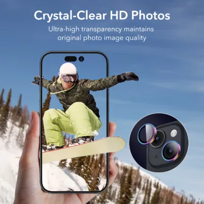 ESR รุ่น Camera Lens Protector - กระจกเลนส์กล้อง iPhone 15/ 15 Plus - สี Chromatic