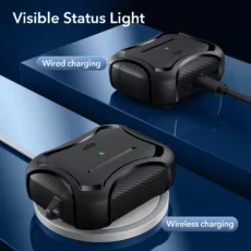 ESR รุ่น Cyber Armor Tough with HaloLock - เคส AirPods Pro 2/1 - สี Black