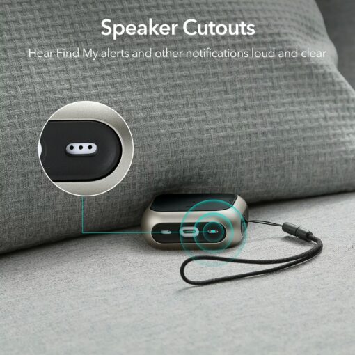 ESR รุ่น Orbit Hybrid with HaloLock - เคส AirPods Pro 2/1 - สี Titanium - Image 3
